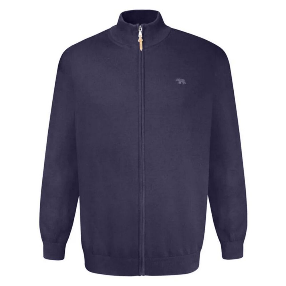 Duke Mens D555 Franco 2 Knitted Full Zip Kingsize Sweatshirt / Navy